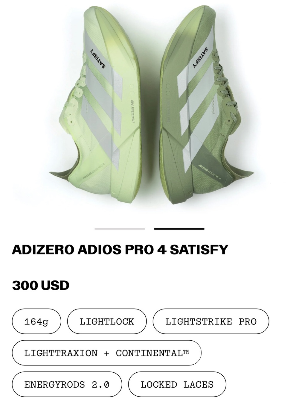 Satisfy x A Zero Women's Athletic Running Shoes in Light Green